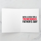 ドナルド・トランプの父の日のカードにキス カード (内部)