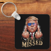 ドナルド・トランプの米国大統領選挙を見逃した キーホルダー (正面)