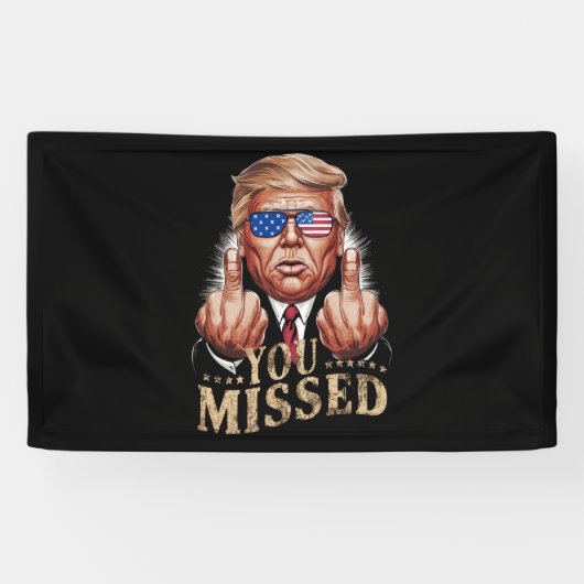 ドナルド・トランプの米国大統領選挙を見逃した 横断幕 (横)