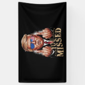 ドナルド・トランプの米国大統領選挙を見逃した 横断幕 (縦)