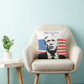 ドナルド・トランプの米国旗のカスタムの文字 クッション (椅子)