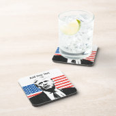 ドナルド・トランプの米国旗のカスタムの文字 コースター (右側)