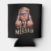 ドナルド・トランプの米大統領選を見逃した 缶クーラー (正面)