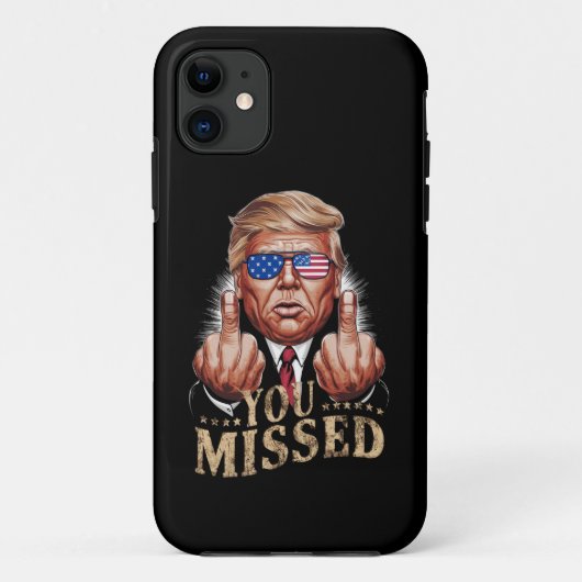 ドナルド・トランプの米大統領選を見逃した Case-Mate iPhoneケース (裏面)
