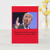 ドナルド・トランプの誕生日カード – - "クラシック滞在" カード (黄色い花)