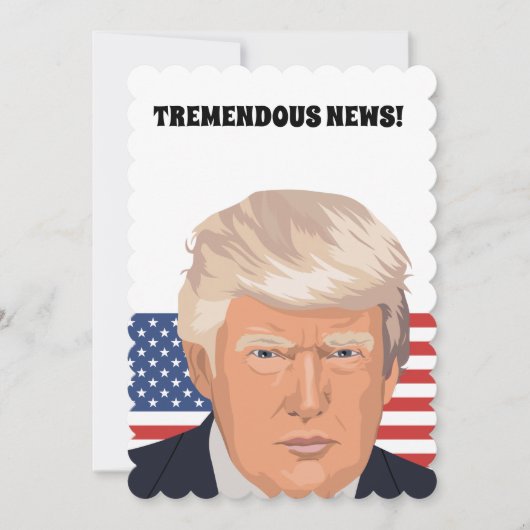 ドナルド・トランプの誕生日パーティー個人招待状 招待状 (正面)