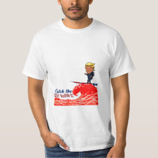 ドナルド・トランプの赤い波 Tシャツ