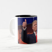 ドナルド・トランプの選挙2016のマグ ツートーンマグカップ (正面左)