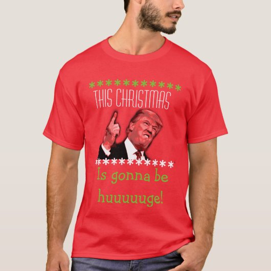 ドナルド・トランプの醜いクリスマスのTシャツ Tシャツ (正面)