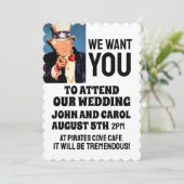 ドナルド・トランプの面白い結婚式招待状 招待状 (スタンド正面)