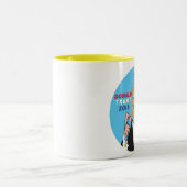 ドナルド・トランプの2016年の漫画のコーヒー・マグ ツートーンマグカップ (中央)