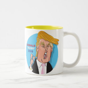 ドナルド・トランプの2016年の漫画のコーヒー・マグ ツートーンマグカップ