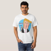 ドナルド・トランプの2016年の漫画のTシャツ Tシャツ (正面フル)