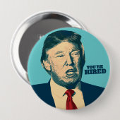 ドナルド・トランプの"あなたは雇われた"ラペルピンのための獣医 缶バッジ (正面&裏面)