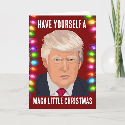 ドナルド・トランプのMAGAクリスマスカード シーズンカード (正面)