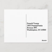 ドナルド・トランプはあなたはクビだ！ ポストカード (裏面)