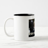 ドナルド·トランプはあなたは発射！マグ ツートーンマグカップ (左)