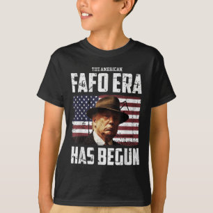ドナルド・トランプはアメリカのFafoの時代と見のまわりにつける Tシャツ