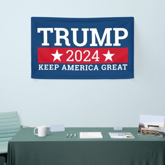 ドナルド・トランプはアメリカ保の年を変え素晴らしる 横断幕 (トレードショー)