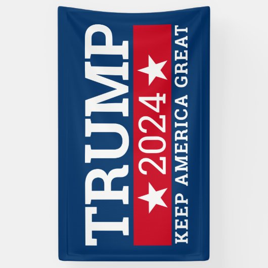 ドナルド・トランプはアメリカ保の年を変え素晴らしる 横断幕 (縦)