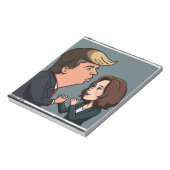 ドナルド・トランプはカマラハリスが決定的な選択である。 ノートパッド (回転)