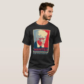 ドナルド・トランプはトランプ2024年おもしろい大統領に指名手配 Tシャツ (正面フル)