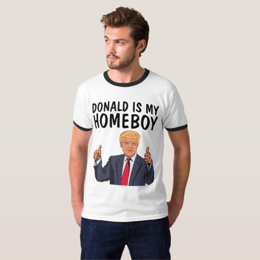 ドナルド・トランプは俺の親友 面白Tシャツ Tシャツ (正面フル)