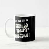ドナルド・トランプは去るべき 王様も独裁者もいらない コーヒーマグカップ (左)