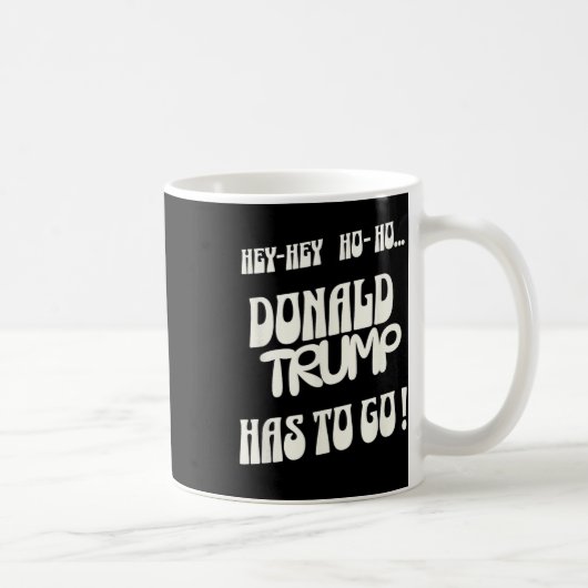 ドナルド・トランプは去るべき 王様も独裁者もいらない コーヒーマグカップ (右)