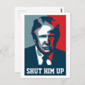 ドナルド・トランプは彼をハガキに閉じ込めた ポストカード (正面/裏面)