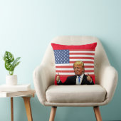 ドナルド・トランプは愛国的な枕を親指で上げる クッション (椅子)