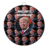 ドナルド・トランプは投げ矢に素晴らしい投げ矢板を再度します ダーツボード (正面)