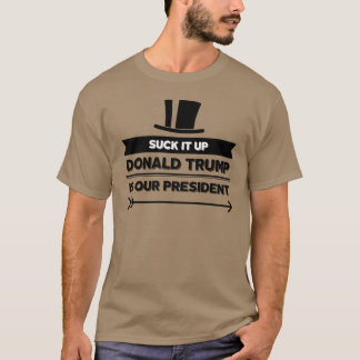 ドナルド・トランプは私達の大統領ですFunny Mens Tshirt Tシャツ