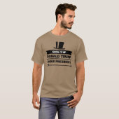 ドナルド・トランプは私達の大統領ですFunny Mens Tshirt Tシャツ (正面フル)