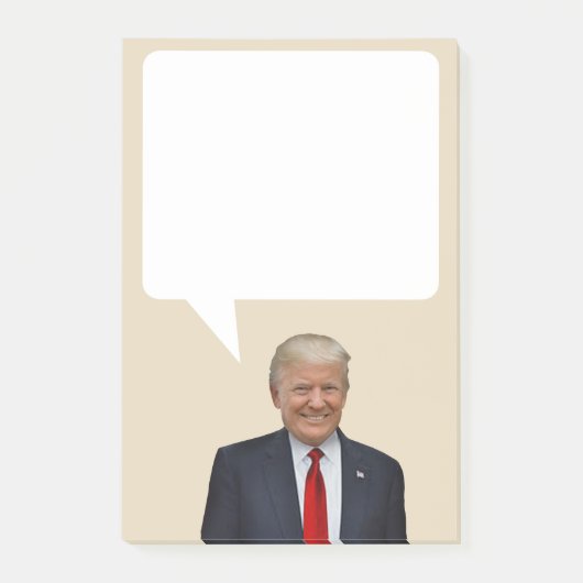 ドナルド・トランプは米国の大統領を言いますSpeech Bubble ポストイット (正面)