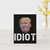 ドナルド・トランプは馬鹿だ カード (黄色い花)