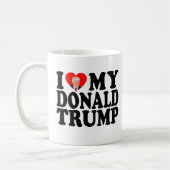 ドナルド・トランプを愛す 第47代大統領 コーヒーマグカップ (左)