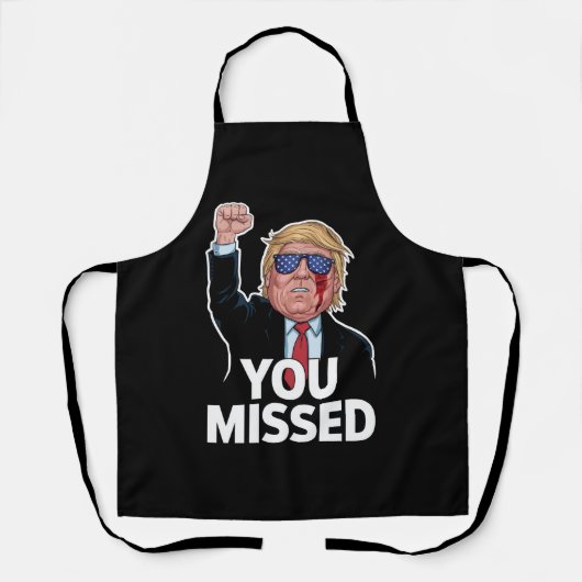 ドナルド・トランプを見逃した エプロン (正面)
