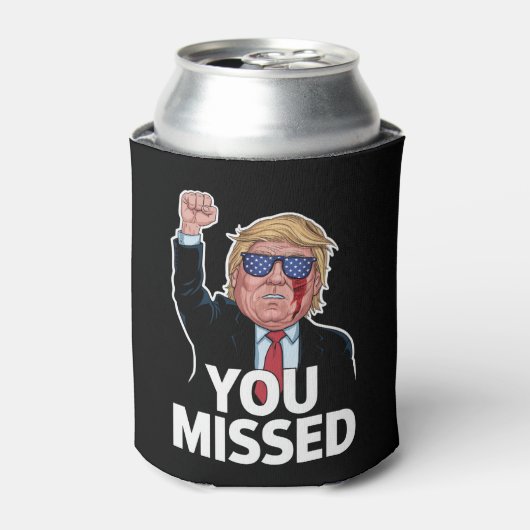 ドナルド・トランプを見逃した 缶クーラー (缶正面)