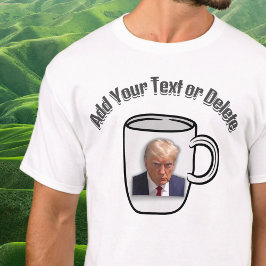 ドナルド・トランプカスタムムグショット文字選挙政治 Tシャツ