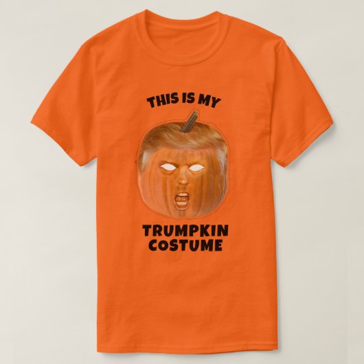 ドナルド・トランプキン・ハロウィーンの衣装 Tシャツ (デザイン正面)