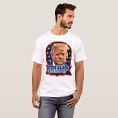 ドナルド・トランプヴィンテージ私はアメリカに戻って選挙している Tシャツ (正面フル)