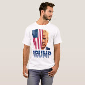 ドナルド・トランプヴィンテージ私は戻って選挙アメリカ人 Tシャツ (正面フル)