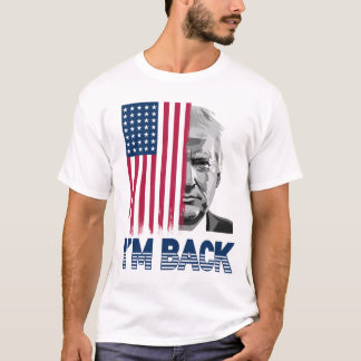 ドナルド・トランプヴィンテージ私は2024年選挙に戻った Tシャツ