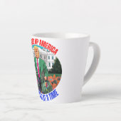 ドナルド・トランプ一度にアメリカを一つのバッグで浄化 カフェラテマグ (右アングル)