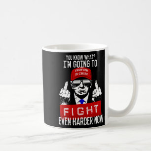ドナルド・トランプ中指Pro Republオフ コーヒーマグカップ