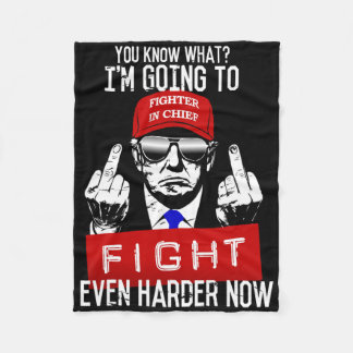 ドナルド・トランプ中指Pro Republオフ フリースブランケット