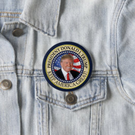 ドナルド・トランプ保・アメリカ素晴らし大統領 缶バッジ