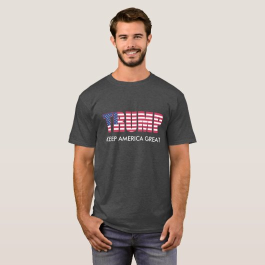 ドナルド・トランプ保 – アメリカ素晴らし Tシャツ (正面フル)