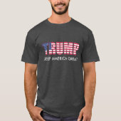 ドナルド・トランプ保 – アメリカ素晴らし Tシャツ (正面)